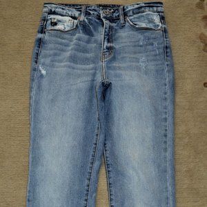 KANCAN WOMEN'S 27 DISTRESSED JEANS